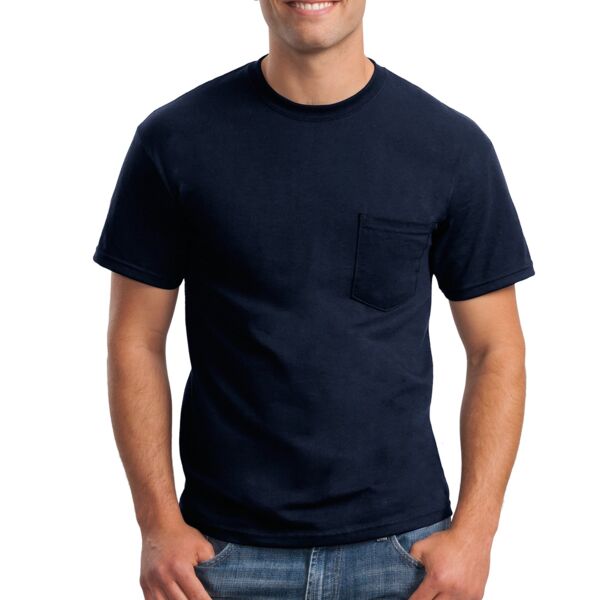 Ultra Cotton 100% Cotton T Shirt with Pocket Thumbnail