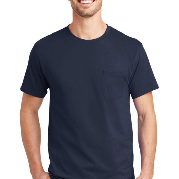 Tagless T Shirt with Pocket Thumbnail