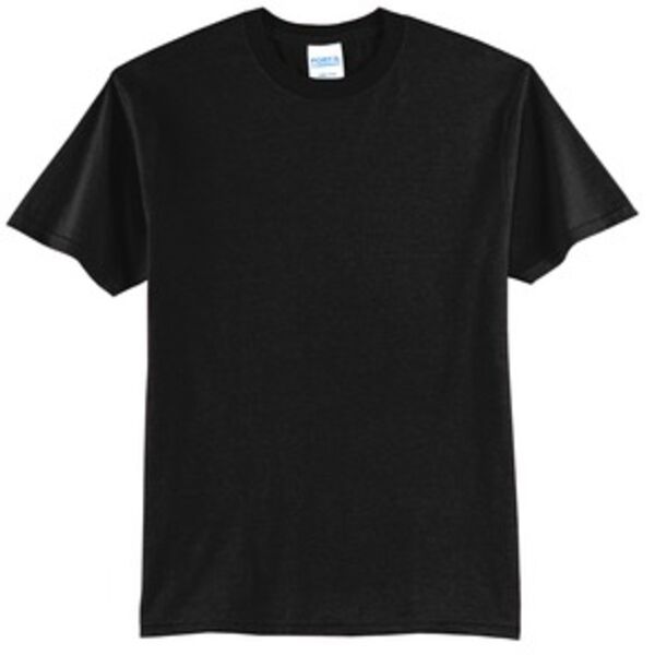 PC55SVJH  50/50 Cotton/Poly T Shirt Black Thumbnail