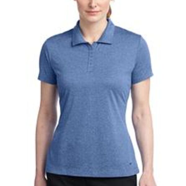 Nike Golf Ladies Dri-FIT Heather Polo. 474455  Thumbnail